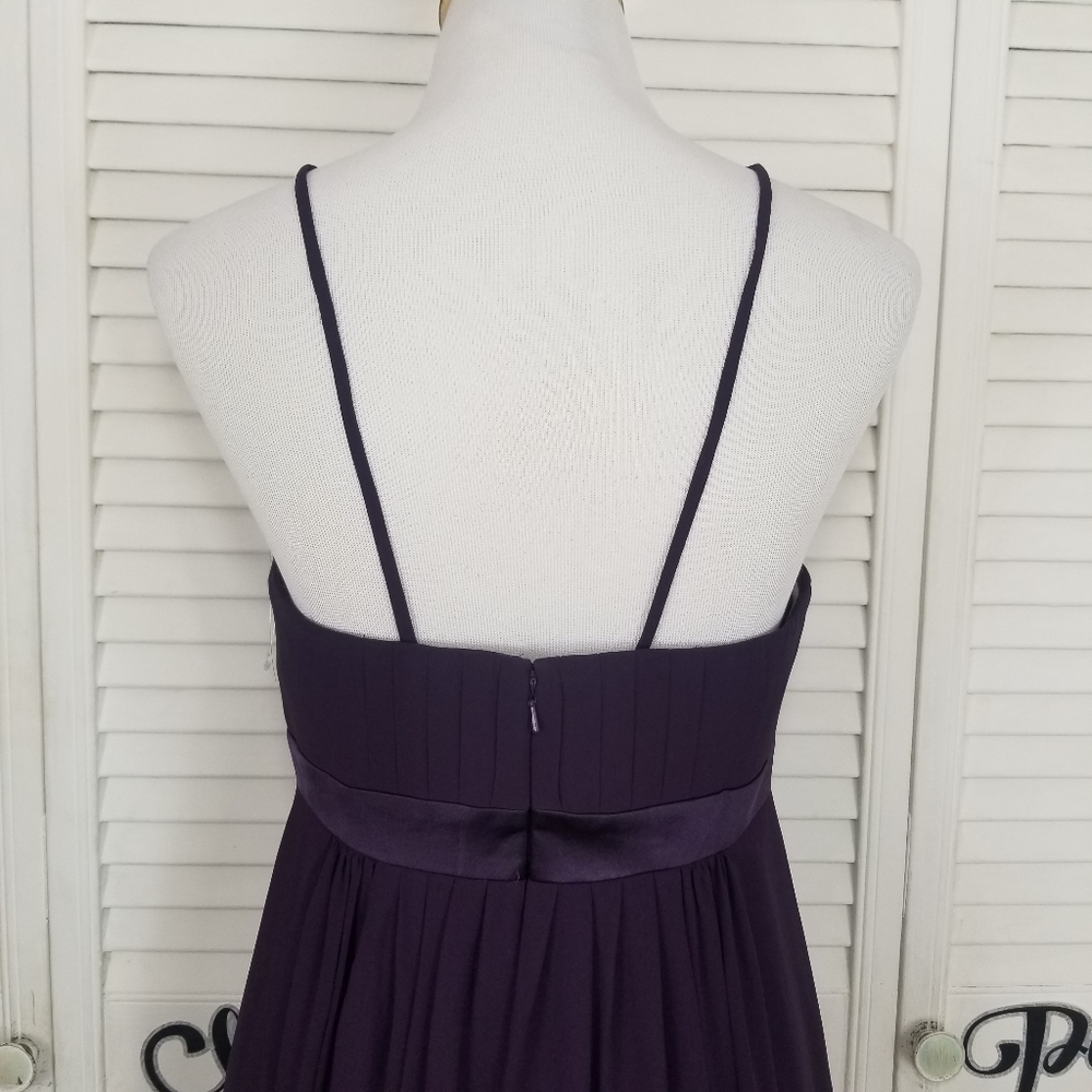 Levkoff bridesmaid chiffon dress gown - Picture 5 of 11